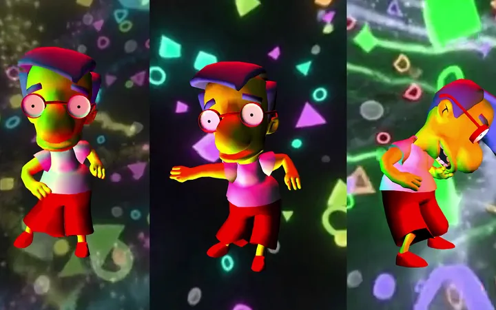 Milhouse rendered with a shiny PBR material in TouchDesigner