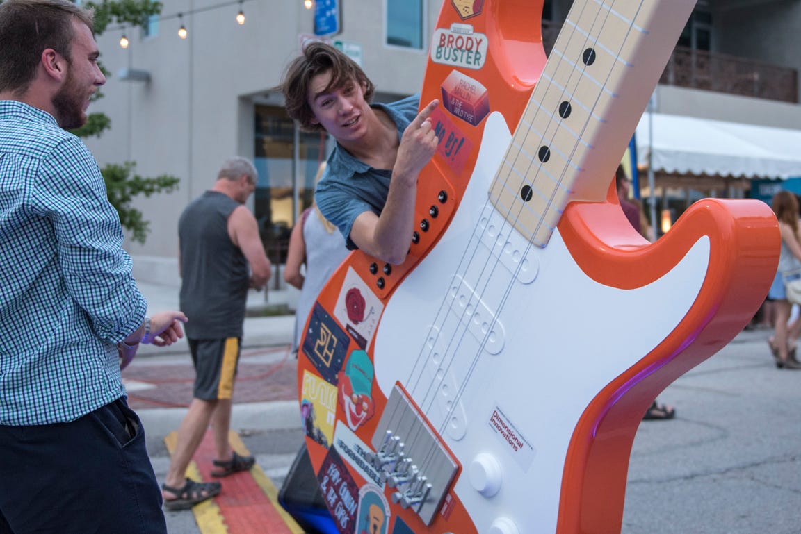 Creating a Playable 12-Foot-Tall Electric Guitar