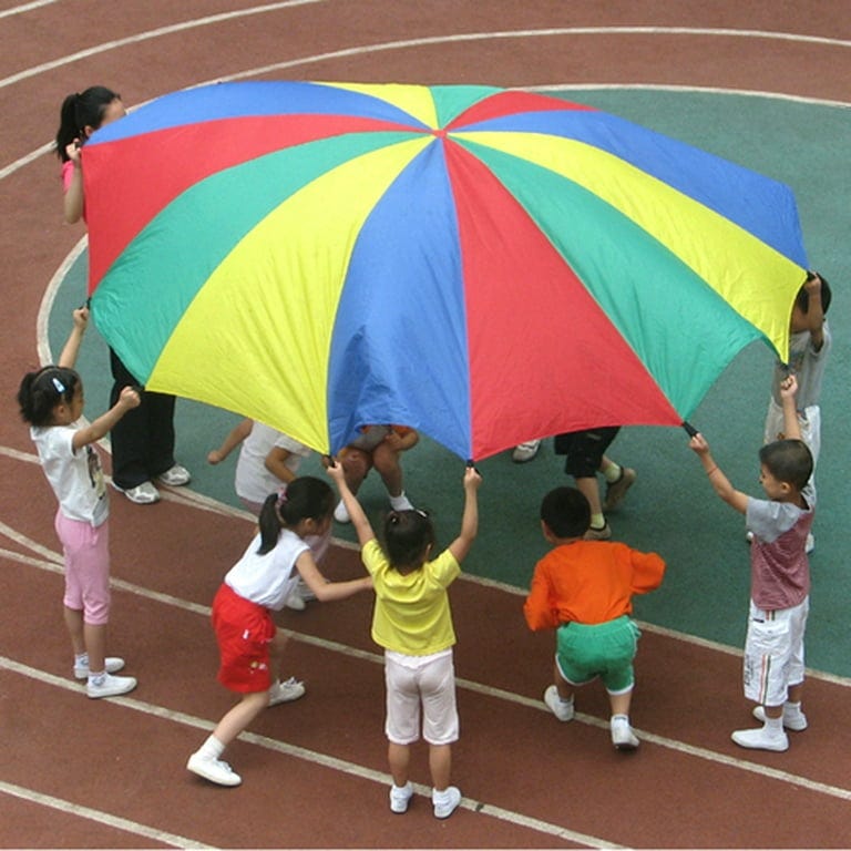 You ever play with a parachute in school? Was it just me?